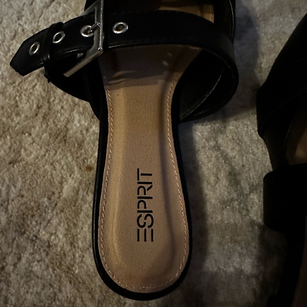 Esprit Paulette flats buckle mule , Size 7.5 NEW - Picture 3 of 5
